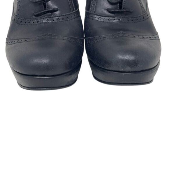 J. Crew Pierce high-heel oxfords, size women’s US 7.5, black leather - Picture 6 of 16